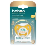 Пустышка круглая Baboo Marine, латекс, 0+ мес., желтый (5-044) - Pampik - 4