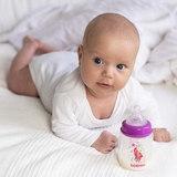 Бутылочка для кормления Baboo Sea Life, антиколиковая, 150 мл, медленный поток, 0+, розовая (3-113) - Pampik - 5