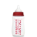 Бутылочка для кормления Baboo Marine, антиколиковая, 250 мл, средний поток, 3+, красный (3-116) - Pampik - 3
