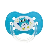 Силіконова симетрична пустушка Canpol Babies Сови 18+, блакитний (22/570) - Pampik