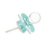 Силіконова кругла пустушка Canpol babies Cute animals, 6-18 місяців, бірюзовий (22/596 Бірюзовий) - Pampik - 2