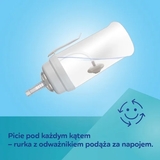 Кружка-непроливайка Canpol babies BabiesBoo Панда з трубочкою та обтяжувачем, 350 мл, білий (56/510_whi) - Pampik - 4