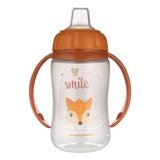 Кружка тренувальна Canpol babies Cute Animals з силіконовим носиком, 320 мл, помаранчевий (56/512_ora) - Pampik - 2