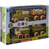 Ігровий набір-конструктор OTAMANKO Веселий хутір: комбайн з причепом, вантажівка з причепом та вівці (532.01.67) - Pampik - 2