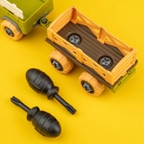 Ігровий набір-конструктор OTAMANKO Веселий хутір: комбайн з причепом, вантажівка з причепом та вівці (532.01.67) - Pampik - 9