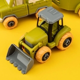 Игровой набор-конструктор OTAMANKO Веселый хутор: трактор з прицепом, грузовик с прицепом и конь (532.01.66) - Pampik - 5