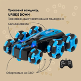 Машинка на радиоуправлении Otamanko Трюковый вездеход Upside Down, голубой (532.02.34) - Pampik - 4
