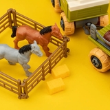 Игровой набор-конструктор OTAMANKO Веселый хутор: комбайн с прицепом, кони, коровы и овца (532.01.64) - Pampik - 7