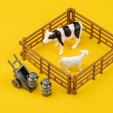 Игровой набор-конструктор OTAMANKO Веселый хутор: комбайн с прицепом, кони, коровы и овца (532.01.64) - Pampik - 8