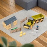 Ігровий набір-конструкторOTAMANKO Веселий хутір: трактор з причепом та ферма з вівцями та курями (532.01.60) - Pampik - 8