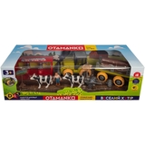 Ігровий набір-конструкторOTAMANKO Веселий хутір: трактор з причепом та молочна ферма з коровами (532.01.59) - Pampik - 9