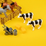 Игровой набор-конструктор OTAMANKO Веселый хутор: комбайн с прицепом, кони, коровы и овца (532.01.64) - Pampik - 6