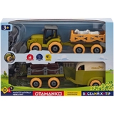 Ігровий набір-конструктор OTAMANKO Веселий хутір: трактор з двома причепами, кінь та вівці (532.01.65) - Pampik - 4