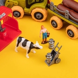 Ігровий набір-конструкторOTAMANKO Веселий хутір: трактор з причепом та молочна ферма з коровами (532.01.59) - Pampik - 5