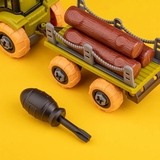 Ігровий набір-конструкторOTAMANKO Веселий хутір: трактор з причепом та молочна ферма з коровами (532.01.59) - Pampik - 7