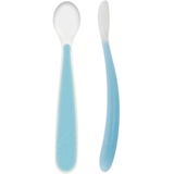Ложка силиконовая Chicco, 6+, 2 шт., голубой (06828.21) - Pampik