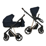 Універсальна коляска 2в1 Roan Ivi Mystic Blue Rose Gold 2.0 (R-I-MBG) - Pampik