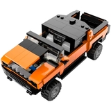 Машинка-конструктор Rastar Bricks Hummer EV 1:30, 454 деталей, помаранчевий (454.00.88) - Pampik - 2