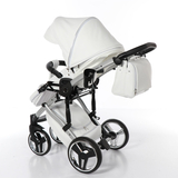 Універсальна коляска 2в1 Junama Mirror Satin 04, білий (J-MS-04) - Pampik - 14