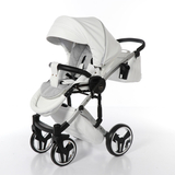 Універсальна коляска 2в1 Junama Mirror Satin 04, білий (J-MS-04) - Pampik - 13