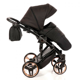 Універсальна коляска 2в1 Junama Mirror Satin 05, білий/ мідна рама (J-MS-05) - Pampik - 7