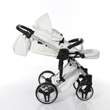 Універсальна коляска 2в1 Junama Mirror Satin 04, білий (J-MS-04) - Pampik - 15