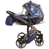 Універсальна коляска 2в1 Junama Fluo line V3 01, синій (J-Fl-01) - Pampik - 8