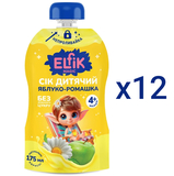 Сік дитячий Elfik Magic Яблуко-Ромашка, 2100 мл (12 шт. по 175 мл) - Pampik