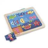 Пазли на магніті Janod Рибки, 9 елементів (J08181) - Pampik - 3