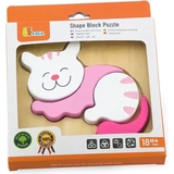 Мини-пазл Viga Toys Кошка, 4 элемента (59930) - Pampik - 2