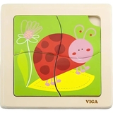 Пазл-вкладиш Viga Toys Сонечко, 4 елементи (50140) - Pampik