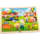 Пазл Viga Toys Времена года Осінь, 24 елемента (51271) - Pampik - 2