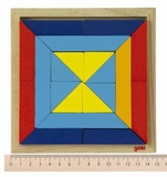 Пазл деревянный Goki Мир форм Треугольники (57572-1) - Pampik - 4