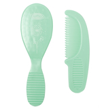 Щітка і гребінець для волосся Lindo, зелений (Li 605) - Pampik