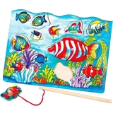 Магнитный пазл Viga Toys Рыбалка, 8 элементов (58423) - Pampik