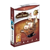 3D Пазл CubicFun Корабель Санта Марія, 113 елементів (T4008h) - Pampik - 2