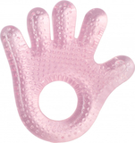 Прорезыватель для зубов Lindo Рука, с водой, розовый (Pk 086 роз) - Pampik