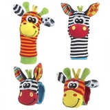 Развивающие носочки и браслеты-погремушки Playgro Джунгли (90866) - Pampik