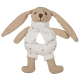 Мягкая игрушка-погремушка Canpol Babies Кролик, бежевый (80/201_pin) - Pampik