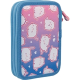 Пенал Yes Kitten HP-01 двойной, твердый, голубой с розовым (533613) - Pampik - 5