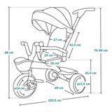 Велосипед Lionelo Tris Plus Blue Denim, синий - Pampik - 20