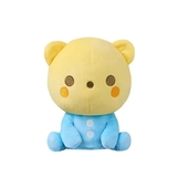 Мягкая музыкальная игрушка-ночник Combi Мишка 118782, желтый с голубым (36824) - Pampik