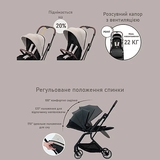 Прогулочная коляска Combi Citta 119564, светло-бежевый (38084) - Pampik - 8