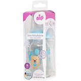 Пляшка скляна Nip Мишка, 125 мл, світло-блакитний (35069) - Pampik - 2