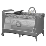 Манеж Lionelo Flower Grey Stone, серый - Pampik