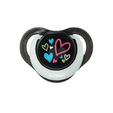 Пустышка силиконовая ортодонтическая Combi Step 3 115760 с холдером, 8-18 мес., черный (21324) - Pampik - 2