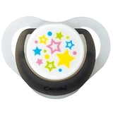 Пустушка силіконова ортодонтична Combi Step 2 115759 з холдером, 2-10 міс., чорний (21323) - Pampik - 2