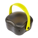 Пустушка силіконова ортодонтична Combi Step 2 115759 з холдером, 2-10 міс., чорний (21323) - Pampik - 3