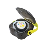 Пустушка силіконова ортодонтична Combi Step 2 115759 з холдером, 2-10 міс., чорний (21323) - Pampik