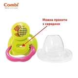 Пустышка силиконовая ортодонтическая Combi Step 1 116198, 0-3 мес., салатовый (15271) - Pampik - 7